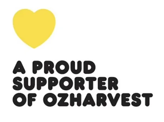 A proud supporter of OzHarvest badge