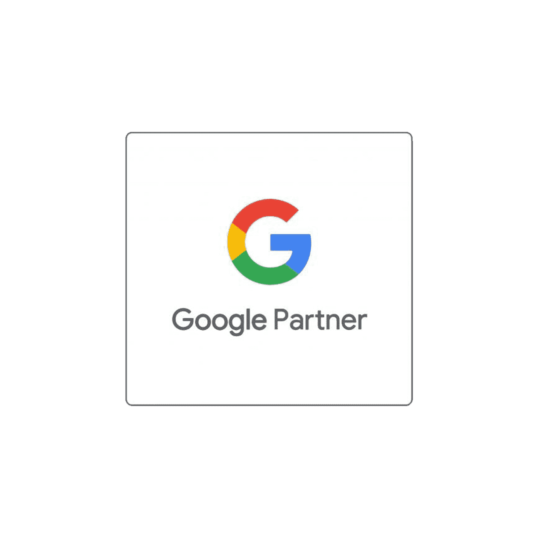 Google ads partner logo in a white box